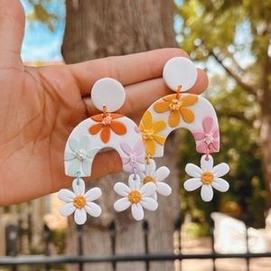 Daisy Rainbow Earrings